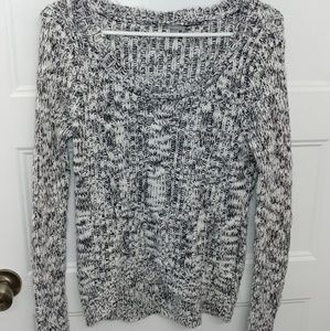 Black and white sweater